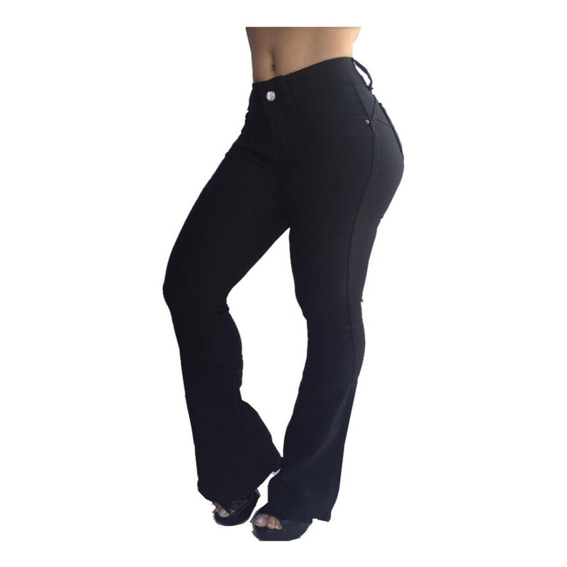 Calça Barra Larga Lycra Flare Bojo Removível Original