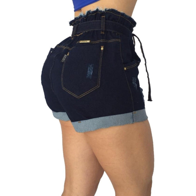 Short Curto Jeans Lycra Bojo Bumbum Original Nova Coleção